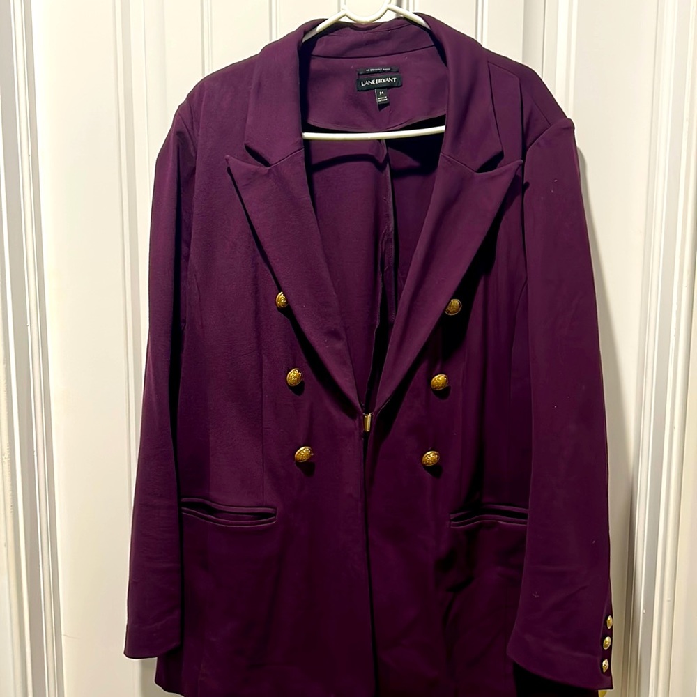 Lane Bryant blazer, plum. Size 24.